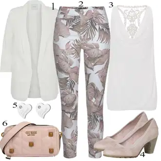 Svatovski gost Outfit sa Pink/Bež Hlača Velika Veličina/Moda za plažu/Tajice Velika Veličina Lascana "Zimski outfit"
