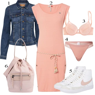 Outfit s Modrá/Tmavě modrá/Světle modrá Vintage Bund/Krátké Džínové Bundičky/Džínové Bund Only "Jarní Outfit"