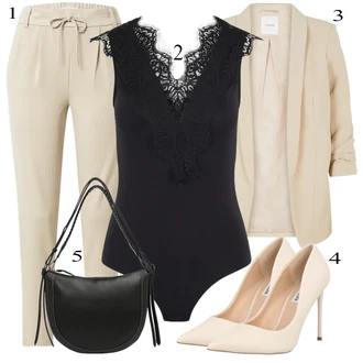Outfit sa Pink/Bež/Plava Obuća Steve Madden "Elegantan zimski outfit"