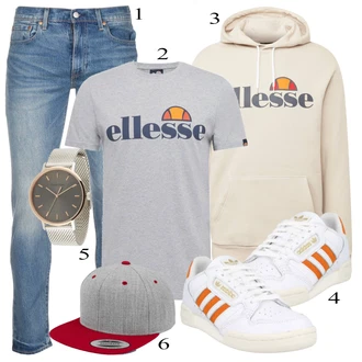 outfit mit Siva Casual Majica Ellesse, Ellesse "Vsakdanja oblačila"