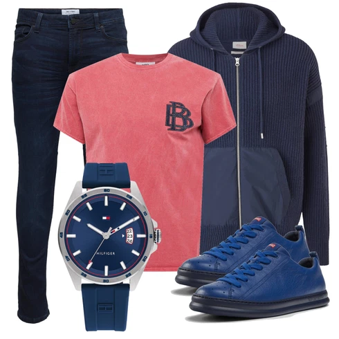 Rosa Casual T-Shirt kombinieren