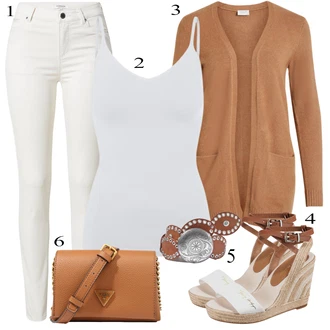 Outfit s Šedá morgan "Jarní Outfit"
