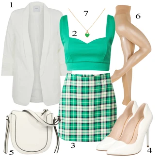 Outfit sa Zeleno Top monki "Zimski Outfit"