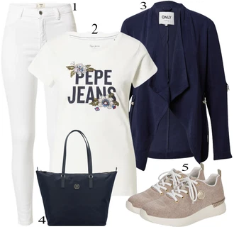 outfit mit Bež Čevlj Superga Rieker "Oblačila za pomlad"