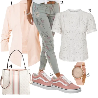 outfit mit Bež/Siva Superga Vans "Oblačila za pomlad"