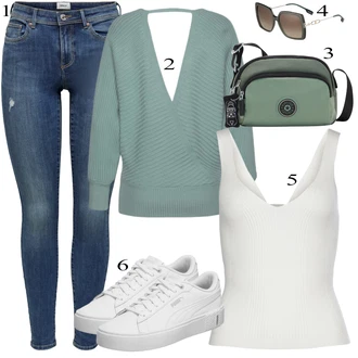 outfit mit Sončna očala BURBERRY "Oblačila za pomlad"