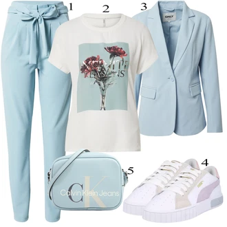 outfit mit Siva Torba za čez ramo Calvin Klein Jeans "Oblačila za pomlad"