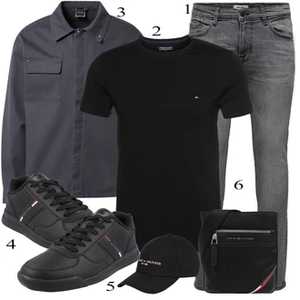 outfit mit Črna Čevlj Superga Tommy Hilfiger "Praktičen videz"