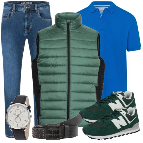 Blau/Türkis Jeans MAC kombinieren