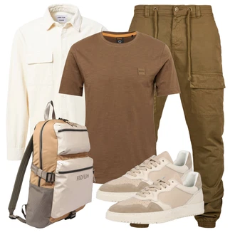 Outfit mit Grün Große Größe BOSS ORANGE "Street Style Outfit"