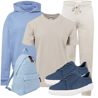 Sommer Outfit mit Grau/Beige/Khaki/Braun Jerseyhose/Herren Lederjacke/Jogger Hose/Baumwollhose/Fleecehose/Leinenhose/Musselin Hose DAN FOX APPAREL "Super für die Freizeit"