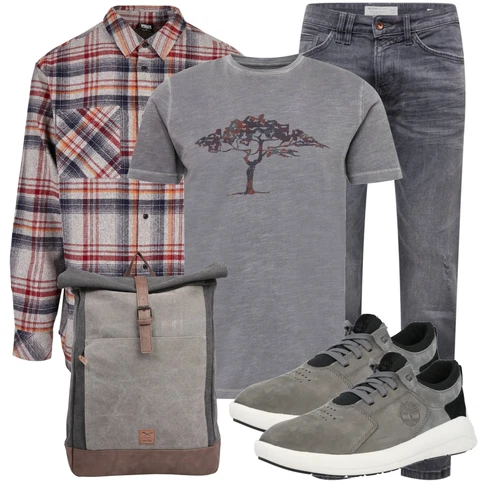 Kariert Grau Bluse Große Größe Urban Classics kombinieren