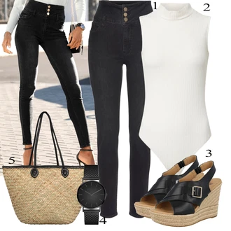 outfit mit Črna Sandali UGG "Priložnostna oblačila"