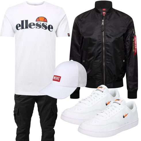 Weiß/Rot/Schwarz/Rosa/Braun Print Shirt/Kurzarm T-Shirt/Umstands T-Shirt/Ausgefallenes T-shirt/Sport-T-Shirt/T-Shirt Spruch/Casual T-Shirt/Bluse Große Größe/Shirt & Top Große Größe Ellesse kombinieren