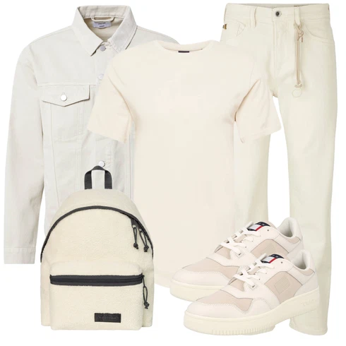 Grau/Khaki/Weiß/Beige/Creme Uniformjacke/Frühlingsjacke/Shirtjacke/Sommerjacke/Vintage Jacke/Cordjacke/Nachhaltige Jacke/Unkategorisiert DAN FOX APPAREL kombinieren