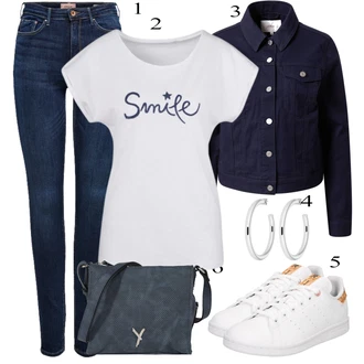 outfit mit Črna Denim Jakna S.Oliver "Priložnostna oblačila"