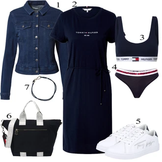 outfit mit Čevlj Superga Tommy Hilfiger "Priložnostna oblačila"