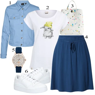 outfit mit Siva Touring backpack Desigual "Priložnostna oblačila"