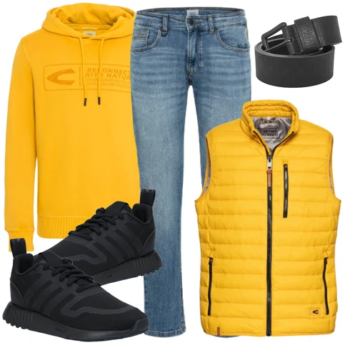 Gelb Sweatshirt Camel Active kombinieren