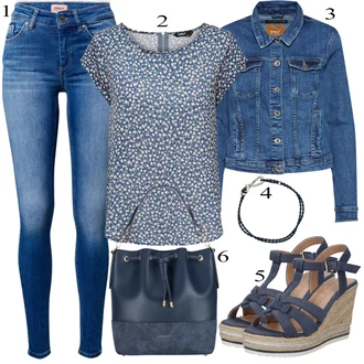 Outfit s Šedá Bižuterie AllSaints "Ležérní Outfits"