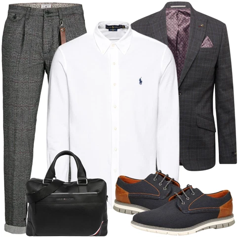 Kariert Weiß Business Hemd/Bügelfreies Hemd/BusinessHemd/Hemdbluse/Casual Hemd/Musselin Hemd Polo Ralph Lauren kombinieren