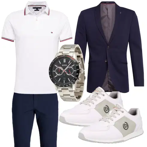 Hellblau/Dunkelblau Anzug/Anzug Jack & Jones kombinieren