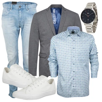 Business Outfits mit Blau Jeans PME Legend "Business Look"