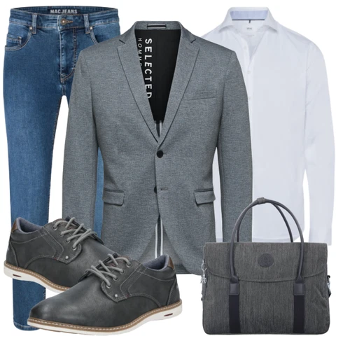 Blau/Türkis Jeans MAC kombinieren