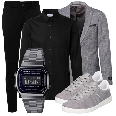 Elegant Schwarz Slim Hose/FunktionsHose/Jogger Hose/7/8 Hose/SportHose/Skinny Hose/TrainingsHose/StretchHose Only & Sons kombinierenLook: Uni, Outdoor, Coole, Smart Casual, Elegant, Casual, Schlichte, Unisex, Old Money, Moderne, Büro