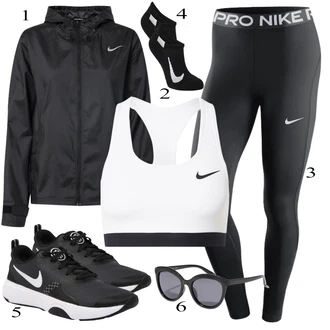 Outfit sa Crna/Siva Tenisica za fitness/Tenisica za tenis/tenisica za odbojku/cipela za trčanje/Obuća za trening/Tenisica Za Trčanje/gimnastička papuča Nike "Sport Outfits"