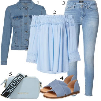 outfit mit Bela Srajca Cream "Oblačila za pomlad"