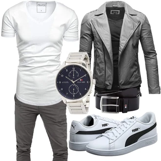 Outfit mit Grau Sneaker/Schuh Puma "Cooles Outfit"