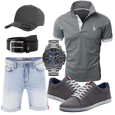 Grau Schuh Riverso kombinieren