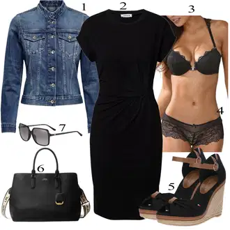 Outfit s Černá/Růžová/Tmavě šedá/Šedá Průsvitná kalhotka/Tanga/Průhledná kalhotka/Spodní Kalhotky/Kalhotky/Klasické Kalhotky/Brazilské Kalhotky Lascana "Ležérní Outfits"