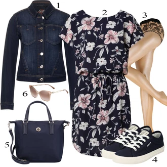 Outfit s Černá Nízká bota na podpatku/Zimní bota/Teniska GANT "Ležérní Outfits"