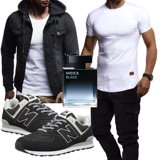 Outfit mit Blau Sneaker/Schuh New Balance "Freizeit Outfit"