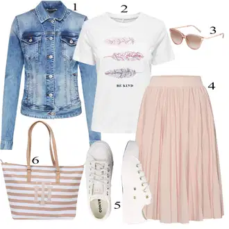 Chuck Taylor All Star Outfit sa Bijela/Krem/Kaki Platnena tenisica/Tanka tenisica/Kožna tenisica/Niska Tenisica Converse "Ljetni outfiti"