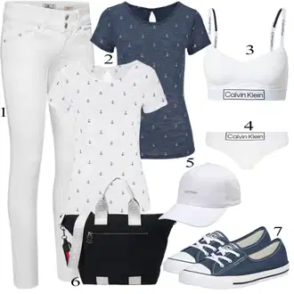 Chuck Taylor All Star Outfit sa Bijela Converse "Ljetni outfiti"