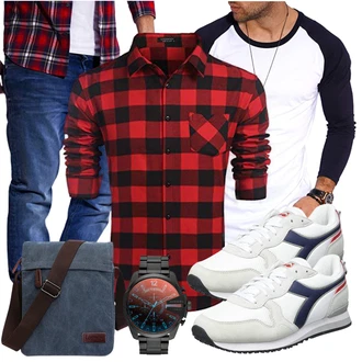 Outfit mit Grau Unkategorisiert Diadora "Freizeit Outfit"