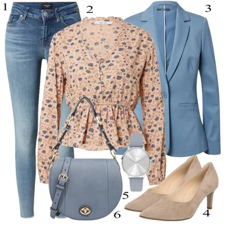 Outfit sa Bež Obuća Högl "Zimski outfit"
