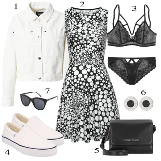Outfit sa Bijela/Krem Ljetna tenisica/Platnena tenisica/Tenisica bez vezica TOMS "Ljetni outfiti"