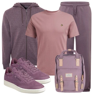 Frühlings Outfits Esthetische mit Lila Doughnut "Frühlingsoutfit"Look: Uni, Vintage, Preppy, Esthetische, Lack