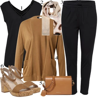 Outfit s Černá Pletený Legín/Bavlněné Legíny/Teplé Legíny/Legíny s Podšívkou/Termo Kalhoty/Tréninková Kalhoty/Kožená bunda/Tregíny Only "Ležérní Outfits"