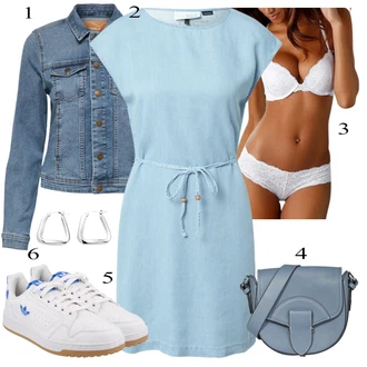 Outfit s Bílá/Krémová/Růžová/Hnědá Sada kalhotek podprsenky/Pánské boty ve velikosti 11/Krajková podprsenka/Krajkový set spodního prádla/Průsvitná podprsenka a podprsenka s kosticí/Sada Kalhotek s Drátěnou Podprsenkou/Podprsenka s kosticemi Lascana "Jarní Outfit"