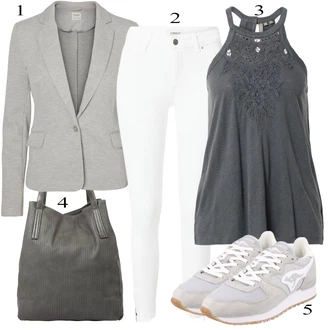Vintage outfity Džínovina s Bílá/Krémová Kožená bunda/Slim Fit Džíny/Kotníková Bota/High Waist Džínové Kalhoty/Termální Džíny/Džíny s Rozparkem/Kožené Boty/Push up Džín Only "Ležérní Outfits"
