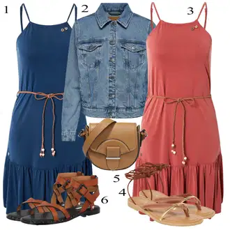 S zakovicama Outfit sa Tamnoplava Traper Jakna JdY "Ljetni outfiti"Look: S zakovicama
