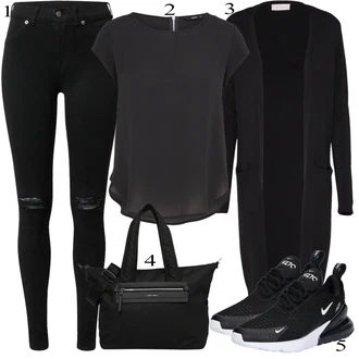 Športne Outfiti mit Črna Torba za čez ramo Calvin Klein "Priložnostna oblačila"