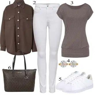 outfit mit Rdeča Denim Jakna monki "Priložnostna oblačila"