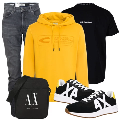 Gelb Sweatshirt Camel Active kombinieren