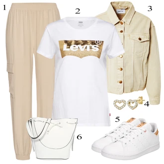 outfit mit Siva Hlača velika velikost Lascana "Oblačila za pomlad"